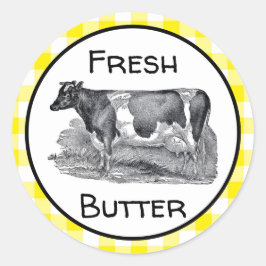 Butterkleber Runder Aufkleber