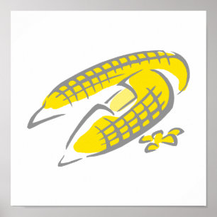 Butterkorn auf dem Cob Poster