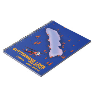 Buttermere Lake, Lake District Reiseplakat Notizblock