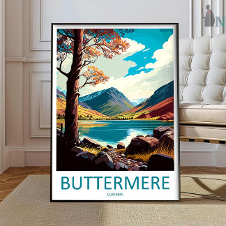 Buttermere Travel Print Wall Art Buttermere Wall H Poster