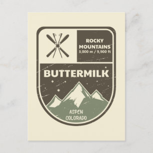 Buttermilch Aspen Rocky Mountains Colorado Postkarte