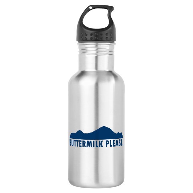 Buttermilch Colorado Bitte Edelstahlflasche (Vorderseite)