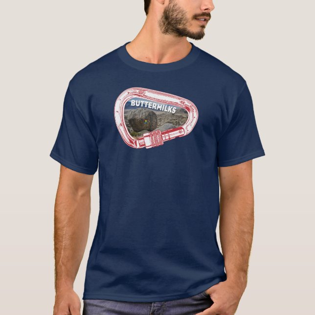 Buttermilch Klettern Carabiner-Shirt T-Shirt (Vorderseite)
