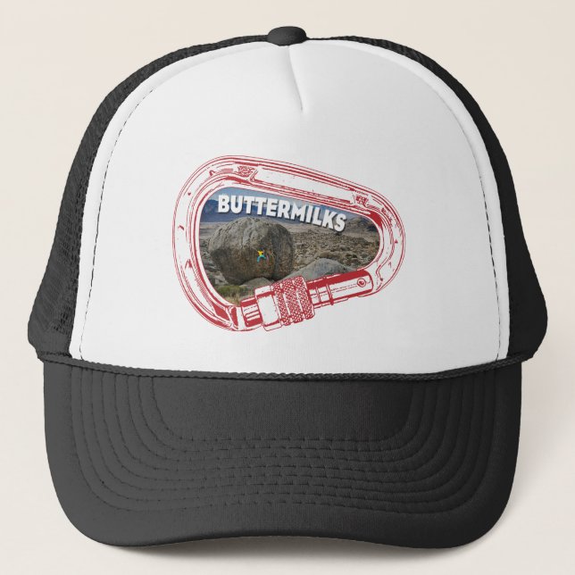 Buttermilch klettert Carabiner Hat Truckerkappe (Vorderseite)