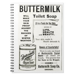 Buttermilch Toilettenseife Notizblock