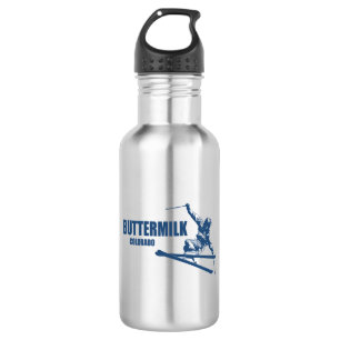 Buttermilk Colorado Skier Edelstahlflasche