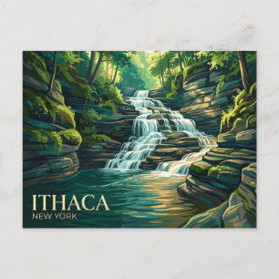 Buttermilk Falls State Park USA Postkarte