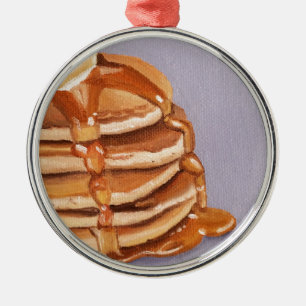 Buttermilk Pancakes Shortstack Frühstückspainting Ornament Aus Metall