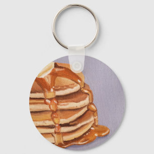 Buttermilk Pancakes Shortstack Frühstückspainting Schlüsselanhänger