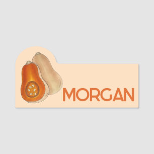 Butternut Butter Nut Squash Gourmet Gemüse Veg Namensschild