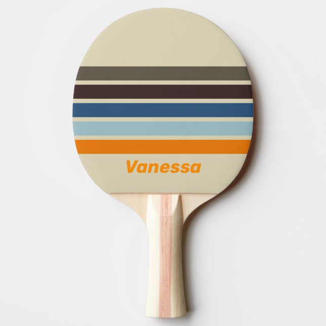 Butternut Fade Across Striping with Name Tischtennis Schläger (Rückseite)