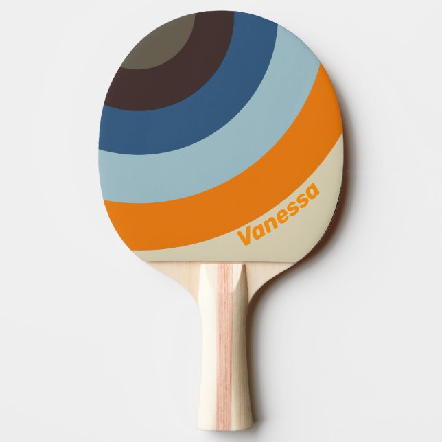 Butternut Fade Circle Stripe with Name Tischtennis Schläger (Rückseite)