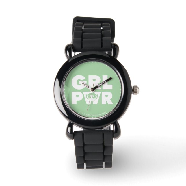 Butterschale:Girl-Power Armbanduhr (Vorderseite)