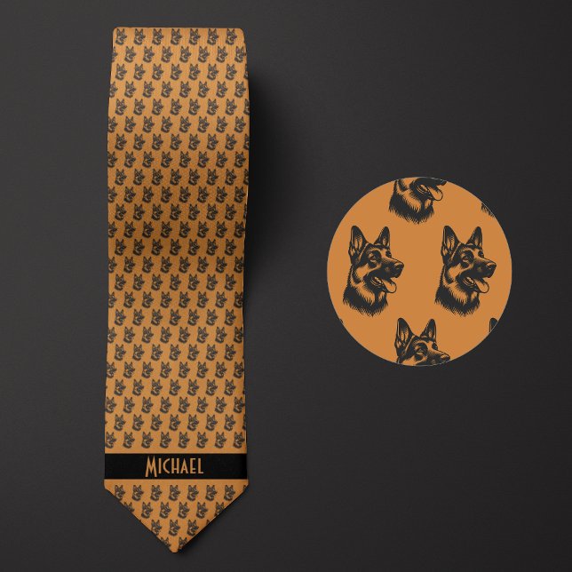Butterscotch Brown German Shepherd Krawatte (Von Creator hochgeladen)