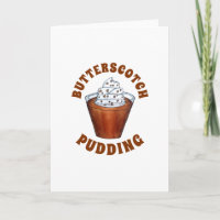 Butterscotch Pudding gepeitschte Creme Süd Food