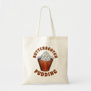 Butterscotch Pudding gepeitschte Creme Süd Food Tragetasche