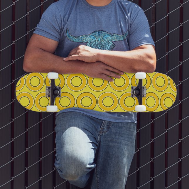 Butterscotch Retro Donuts Skateboard (Außenbereich 3)
