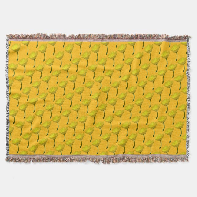 Buttertasse Gelbe Buttertasse Kehlkopf Knöchel Decke (Vorderseite)