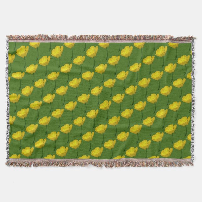 Buttertasse Gelbe Buttertasse Kehlkopf Knöchel Decke (Vorderseite)