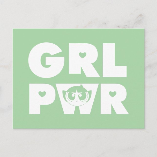 Buttertasse: Girl-Power Einladungspostkarte (Vorderseite)