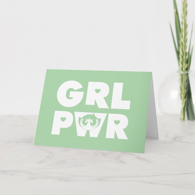 Buttertasse: Girl-Power Karte (Vorderseite)