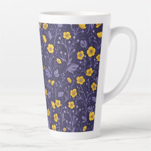 Buttertassen, gelb und violett milchtasse