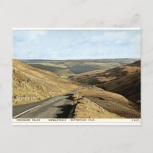 Buttertubs Pass Yorkshire Dales Antike Ansicht Postkarte