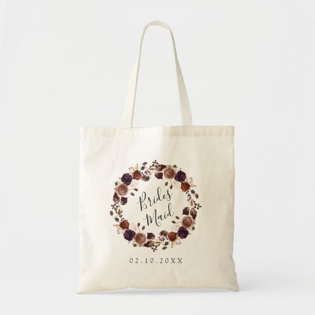 Butterum & Plum Bridesmaid Totbeutel Tragetasche (Vorne)