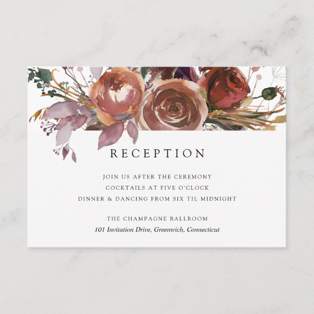 Butterum & Plum Hochzeitskarte Begleitkarte (Vorderseite)