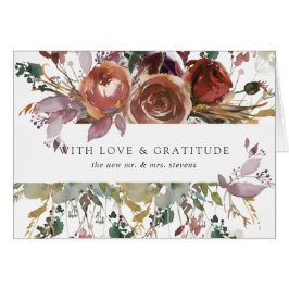 Butterum & Plum Wedding Danke Karte