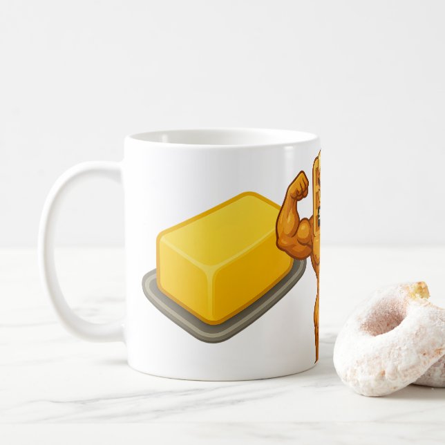 Butterwaffel Kaffeetasse (Mit Donut)