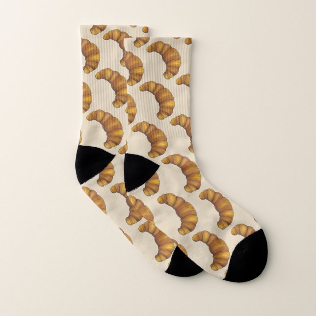 Buttery French Croissant Konditorei Backwaren Back Socken (Paar)