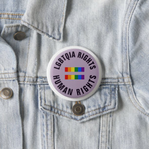 Button-Abzeichen - LGBTQIA-Rechte Menschenrechte Button