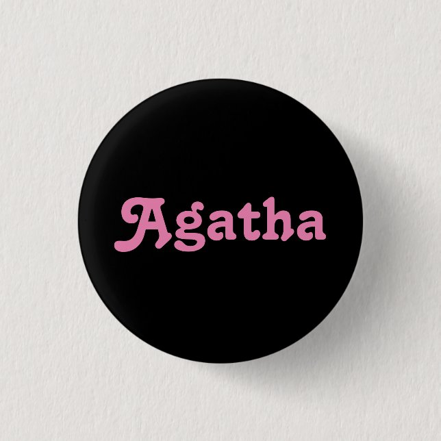 Button Agatha (Vorderseite)
