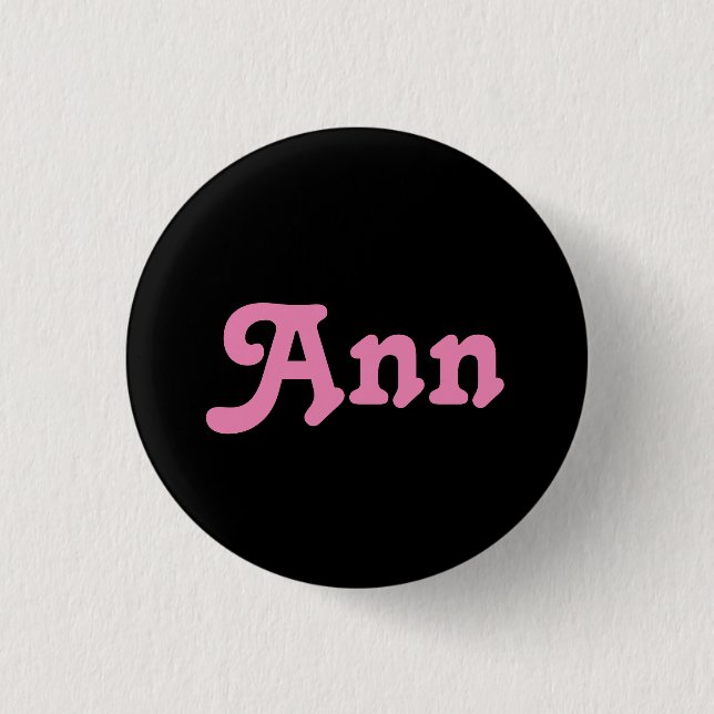 Button Ann (Vorderseite)