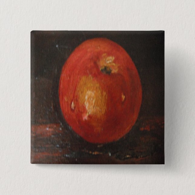 Button Ann Hayes Painting Apple (Vorderseite)