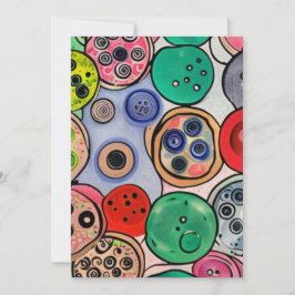 Button Art Feiertagskarte