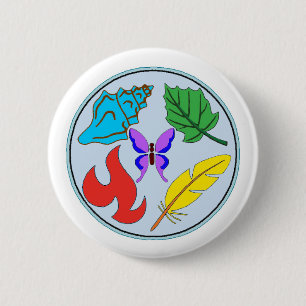 Button-Auf Abzeichen - Natur-Studien Button