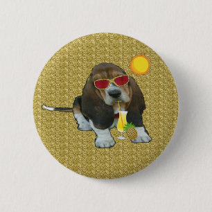 Button Baby Basset Hound Sheldon Sommerzeit