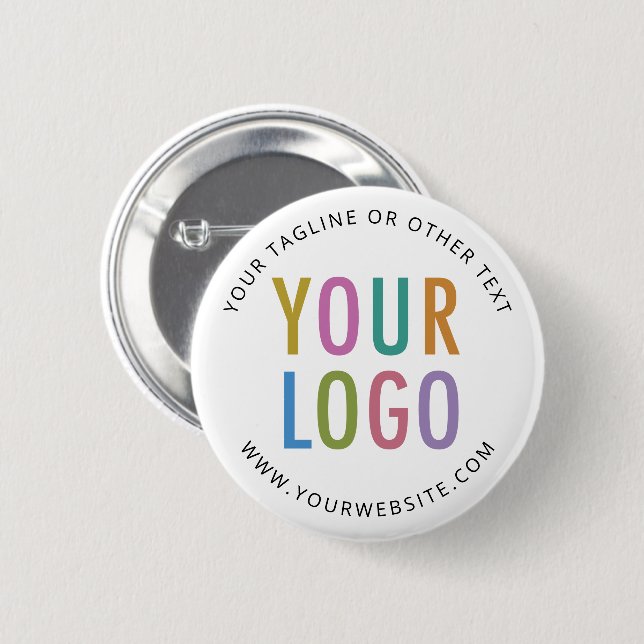 Button Back Button mit Logo Custom Round Abzeichen (Vorne & Hinten)
