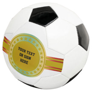 Button / Banner - Sterne goldfarben + Ihre Ideen Fußball