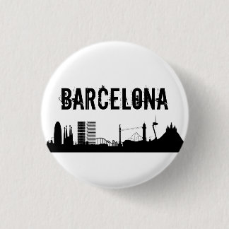 Button Barcelona plattiert/Barcelona