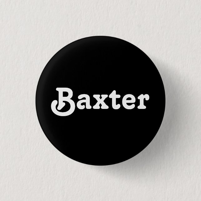 Button Baxter (Vorderseite)