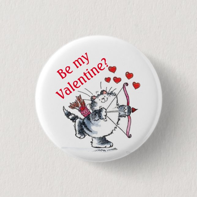 Button - Be my Valentine?  (Vorderseite)