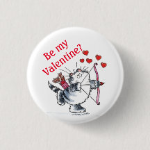 Button - Be my Valentine? 