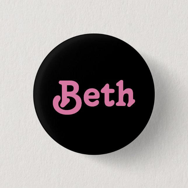 Button Beth (Vorderseite)