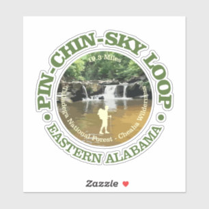 Button-Chin-Sky Loop (rd) Aufkleber