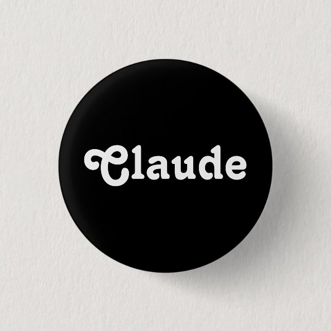 Button Claude (Vorderseite)