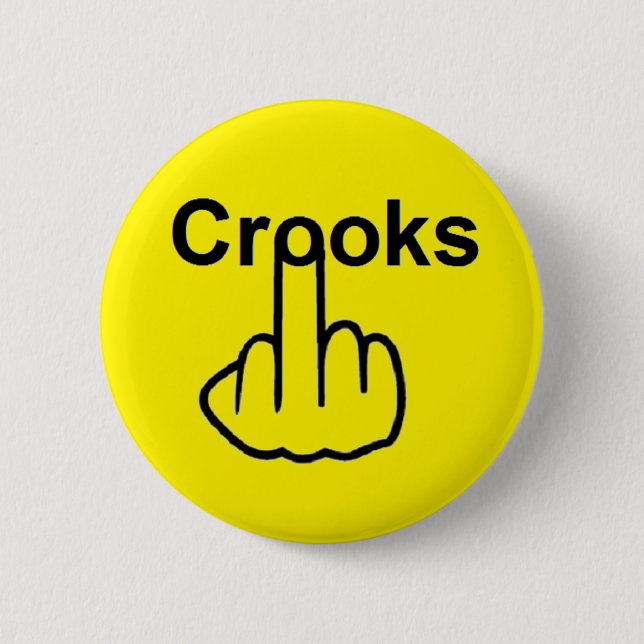 Button Crooks Gedreht (Vorderseite)