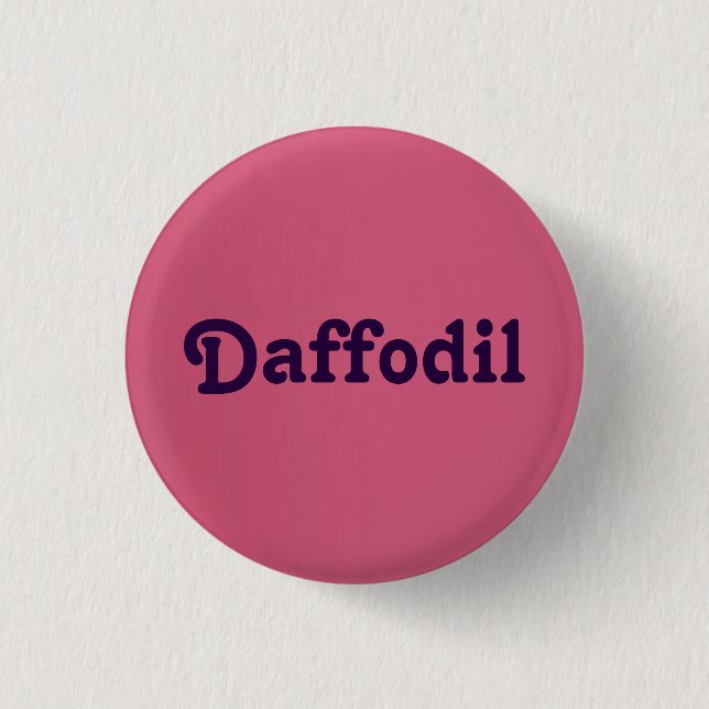 Button Daffodil (Vorderseite)
